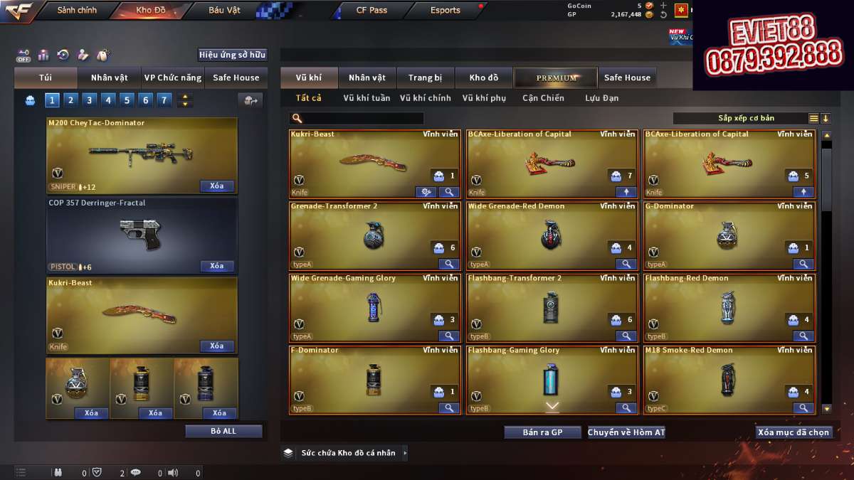 shop acc cf uy tin gia re